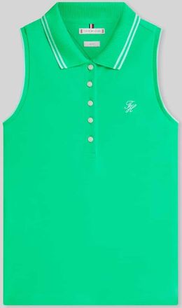 Tommy Hilfiger Slim Fit Poloshirt aus Baumwoll-Mix in Gruen, Gr&ouml;&szlig;e XL