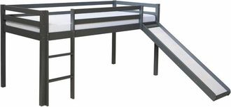 Homestyle Letto a soppalco in legno con scivolo per bambini