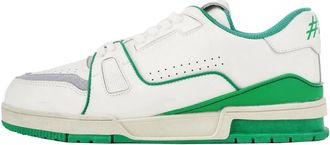 Generic Couple Thick Soled Sneakers are Fashionable Versatile Comfortable Shock Absorbing and Suitable for Outdoor Casual Sports (Green,4.5)