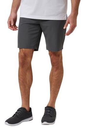 Travis Mathew Travel Year flat Front Shorts in Grey Pinstripe at Nordstrom Rack, Size 36