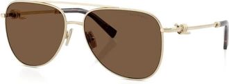 Tiffany & Co. Tf 3116 Zonnebrillen - Dames - Zonnebrillen - Geel - 59 MM - Accessoires
