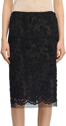Semicouture Gonna Pia - Dames - Midirokken - Zwart - M - Rokken