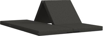vidaXL Sof&aacute; Cama Plegable 140 X 67 X 15 Cm Gris Oscuro Vidaxl