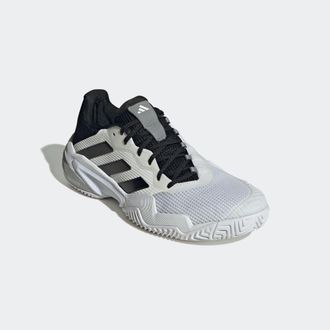 adidas Tennisschuh ADIDAS PERFORMANCE BARRICADE 13, Herren, Gr. 41, schwarz-weiss (cloud wei&szlig;, core schwarz, grau three), Synthetik, Textil, Schuhe Tennissch