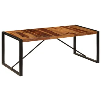 vidaXL Tavolo Da Pranzo 200x100x75 Cm In Legno Massello Di Acacia Vidaxl