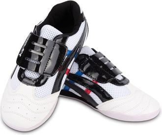 Generic Unisex Taekwondo Shoes Boxing Kung Fu Tai Chi Sport Gym for Children Adults(10.5 UK Child) White