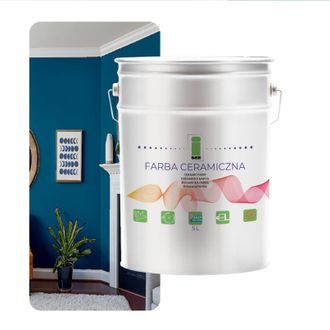 OEM Pintura Cer&aacute;mica Para Paredes, Lavable, Azul, 5 L, Resistente A Las Manchas