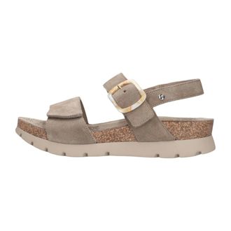 Panama Jack Schoenen, Dames, Grijs, 38 EU, Leer, Sara B4 Sandal