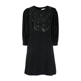 See By Chloé Short Dresses, female, Black, 2XS, Midi Dress