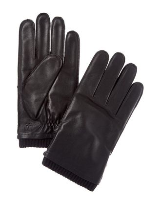 Bruno Magli Cashmere-Lined Leather Gloves