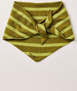 TBCo 100% Merino Wool Striped Triangle Scarf