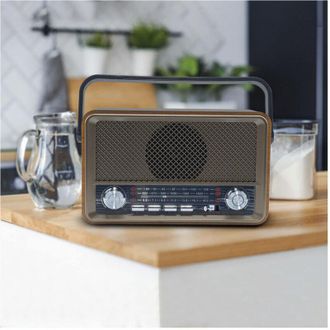 Trade Shop Trade Shop Traesio - Andowl - Radio Fm Retro Wireless Altoparlante Mp3 Portatile Bluetooth Usb Aux Tf Q-sy500