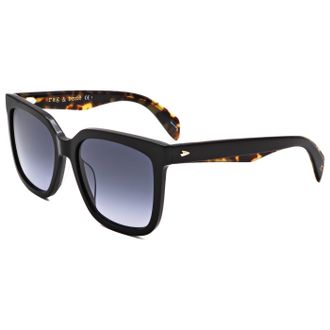 Rag & Bone Rag & Bone Womens 56mm Black Havana Sunglasses
