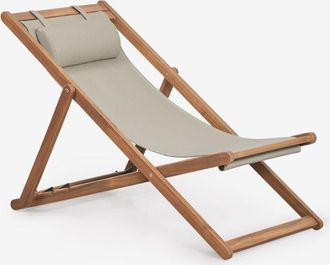 Sklum Set di 2 amache pieghevoli in legno con cuscino Kardis SKLUM