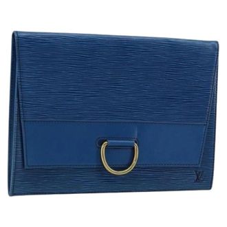 Louis Vuitton Pre-owned Clutches, female, Blue, Size: ONE SIZE Pre-owned Epi Leather Clutch