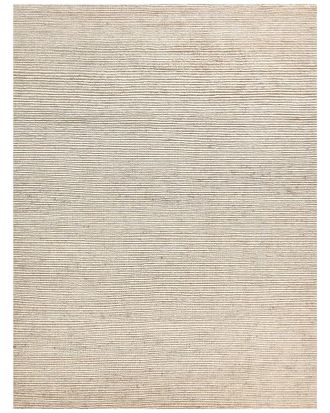 Exquisite Rugs Kaza Hand-Knotted New Zealand Wool Light SilverIvory Area Rug