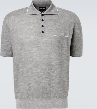 Giorgio Armani Cashmere and silk polo shirt