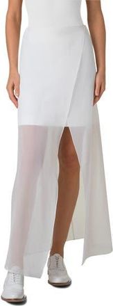 Akris Layered Mixed Media Skirt in Ecru at Nordstrom Rack, Size 2