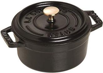 Staub Mini Cocotte 10cm Round Black, Cast Iron