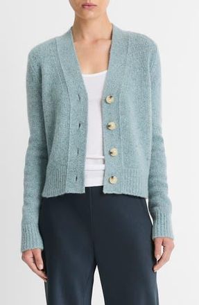 Vince Donegal Cashmere V-Neck Cardigan in Capri Donegal at Nordstrom Rack, Size Large
