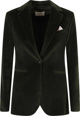 Circolo 1901 Fluwelen Jas - Dames - Blazers - Groen - L - Jassen