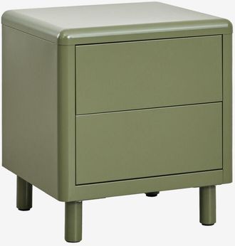 Sklum Sklum - Pack De 2 Mesitas De Noche En Acero Michigan