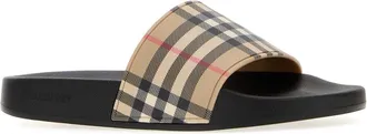 Burberry Womens Furley Slide Beige Rubber Sandal