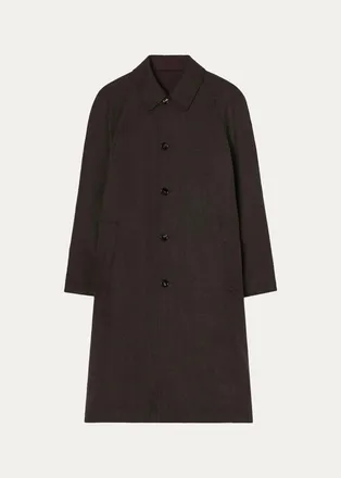 Burberry Mens Reversible Wool Car Coat