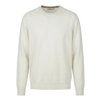 Altea Round-neck Knitwear, male, White, Size: XL Girocollo Rasato
