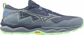 Mizuno Mens Daichi 9 Trail Running Shoe In Vintage Indigo-Neo Mint