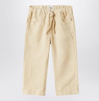 Il Gufo Beige linen trousers