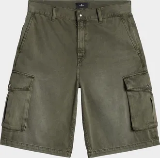 7 For All Mankind Men & apos;s Cotton-Blend Cargo Shorts