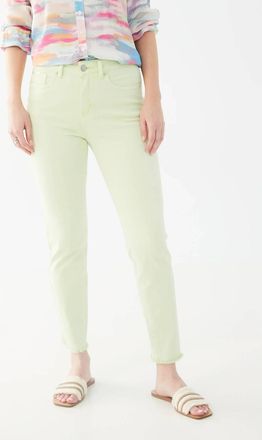 FDJ Olivia Slim Ankle Euro Twill Jeans In Mojito Green