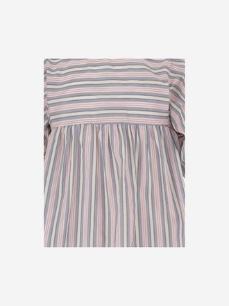 Babe & Tess Girls Striped Dress Cotton