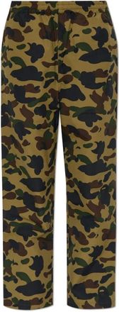 A Bathing Ape Camouflage-motif Broek - Dames - Straight fit broeken - Groen - M - Broeken