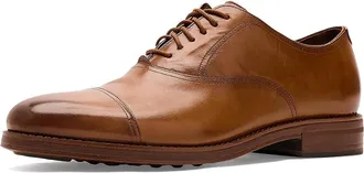Cole Haan Ledley Grand Cap Toe Oxfords Mens Slip on Shoes British Tan/Dark Natural : 11.5 D - Medium, Leather