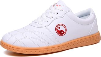 Generic Unisex Taekwondo Shoes, Sport Martial Arts Gym Boxing for Kong Fu Taichi Karate(White,13 UK Child)