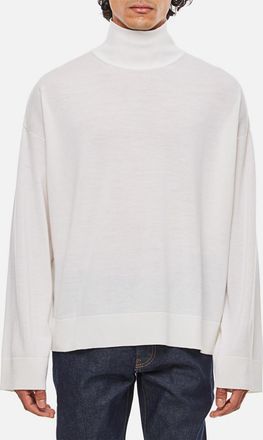 Bottega Veneta White Classic Knit Sweater