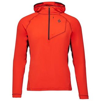 Black Diamond Alpenglow Pro Hoody Longsleeve f&uuml;r Herren | rot