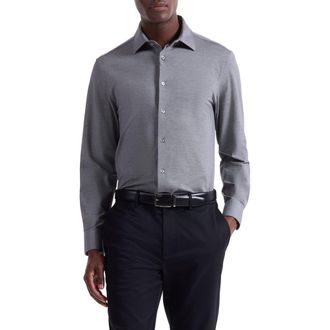 Bugatchi James OoohCotton Button-Up Shirt in Black at Nordstrom Rack, Size Xx-Large