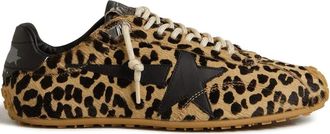Golden Goose Marathon Speed leopard sneakers - Brown