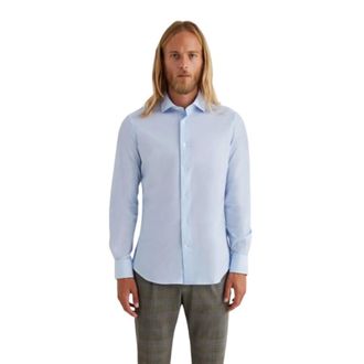 Traiano Rossini Slim Shirt - Shirts - Hombre - Azul - 2XL