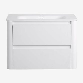 Sklum Sklum - Conjunto De Mueble De Ba&ntilde;o En Madera Con Lavabo Integrado Egerton