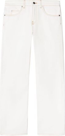 Off-white contrast-stitching straight-leg jeans - women - Cotton - 27