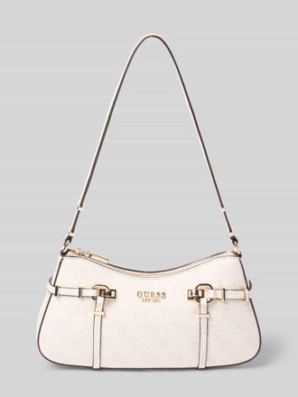 Guess Handtasche mit Logo-Muster Modell LEONA in Weiss, Gr&ouml;&szlig;e 1