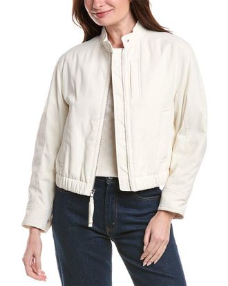 Vince Cropped Bomber Jacket