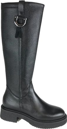 DL Sport 6779 V01 Hoge Laars - Dames - Hoge Laarzen - Zwart - 37 EU - Leer - Schoenen