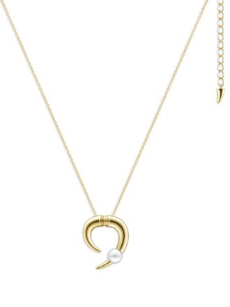 Tasaki Collana di perle Collection Line Danger Horn in oro giallo 18kt