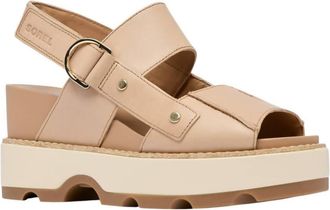 Sorel Womens Joanie Iv Sandal In Honest Beige/gum