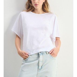 American Vintage T-shirt met korte mouwen en boothals, APOLY